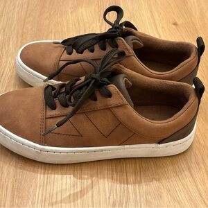 Art Class Brown and White Kids Sneakers